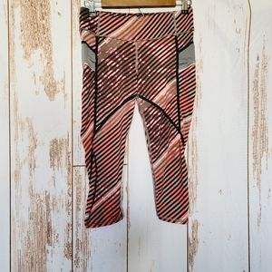 Vibrant abstract workout capris